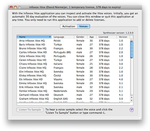 Infovox iVox Screen