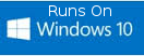 Runs on Windows 10 graphic