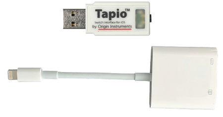 Tapio and Lightning adapter with re-charge port