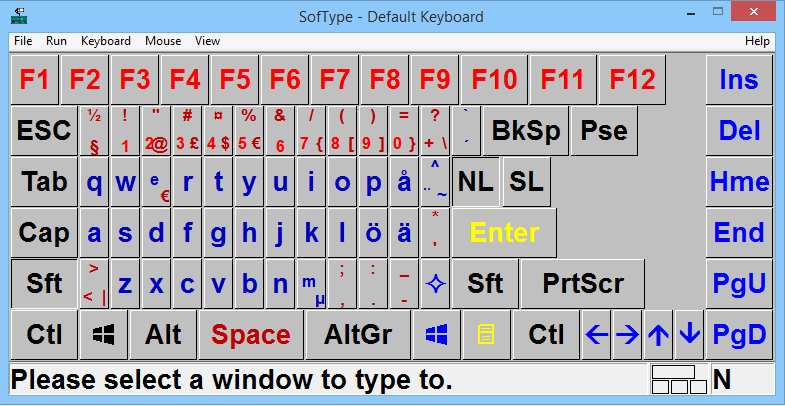 SofType Swedish keyboard